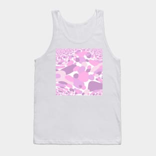 60's Retro Groovy Liquid Dots In Pink, Purple and White Tank Top